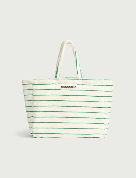 Naram Weekend Bag, pure white & grass