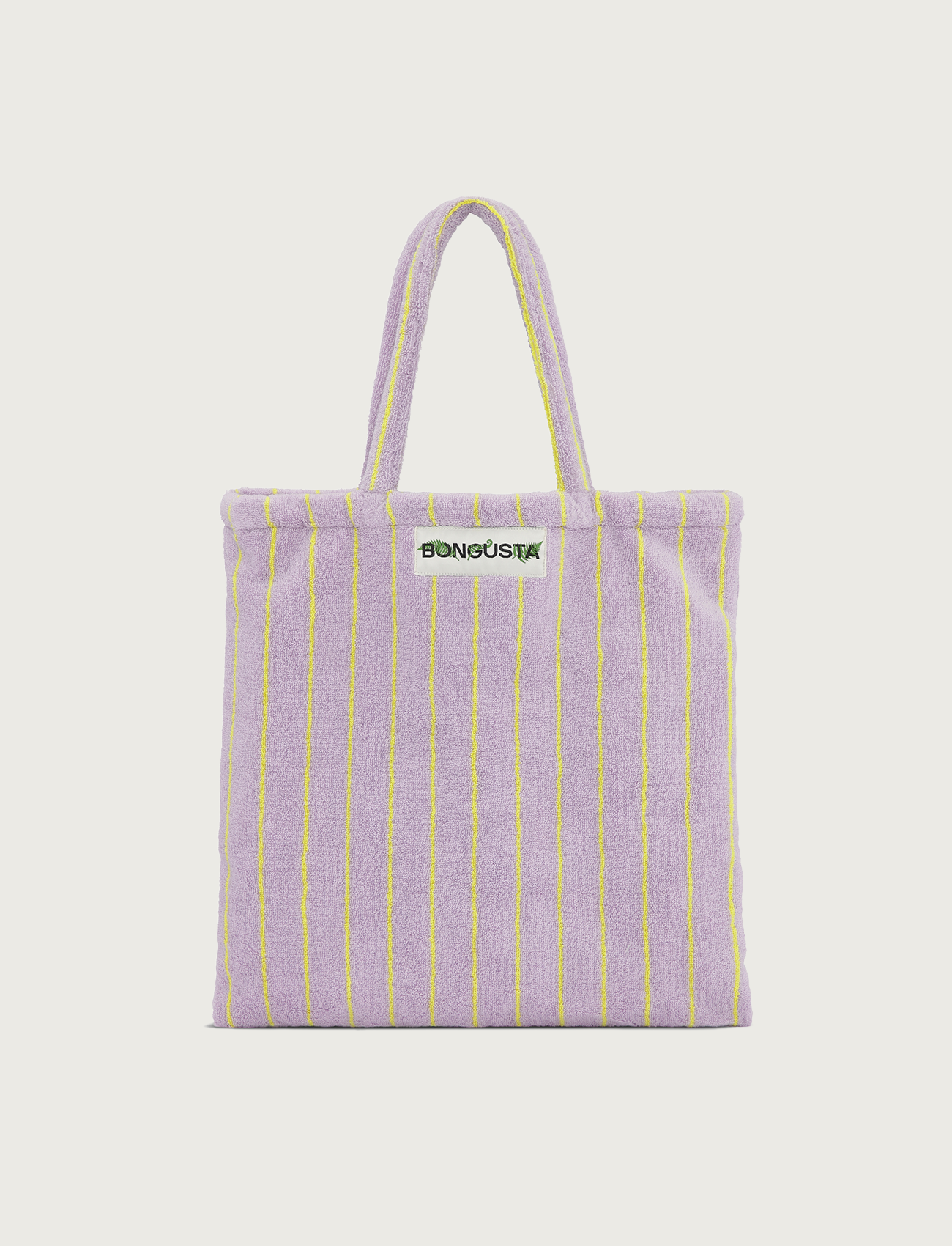 Naram totebag, lilac & neon yellow