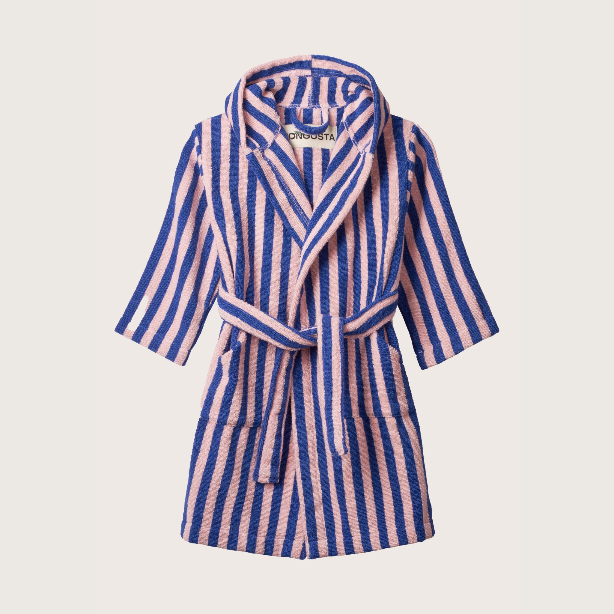 Naram Kids Bathrobe, dazzling blue & rose