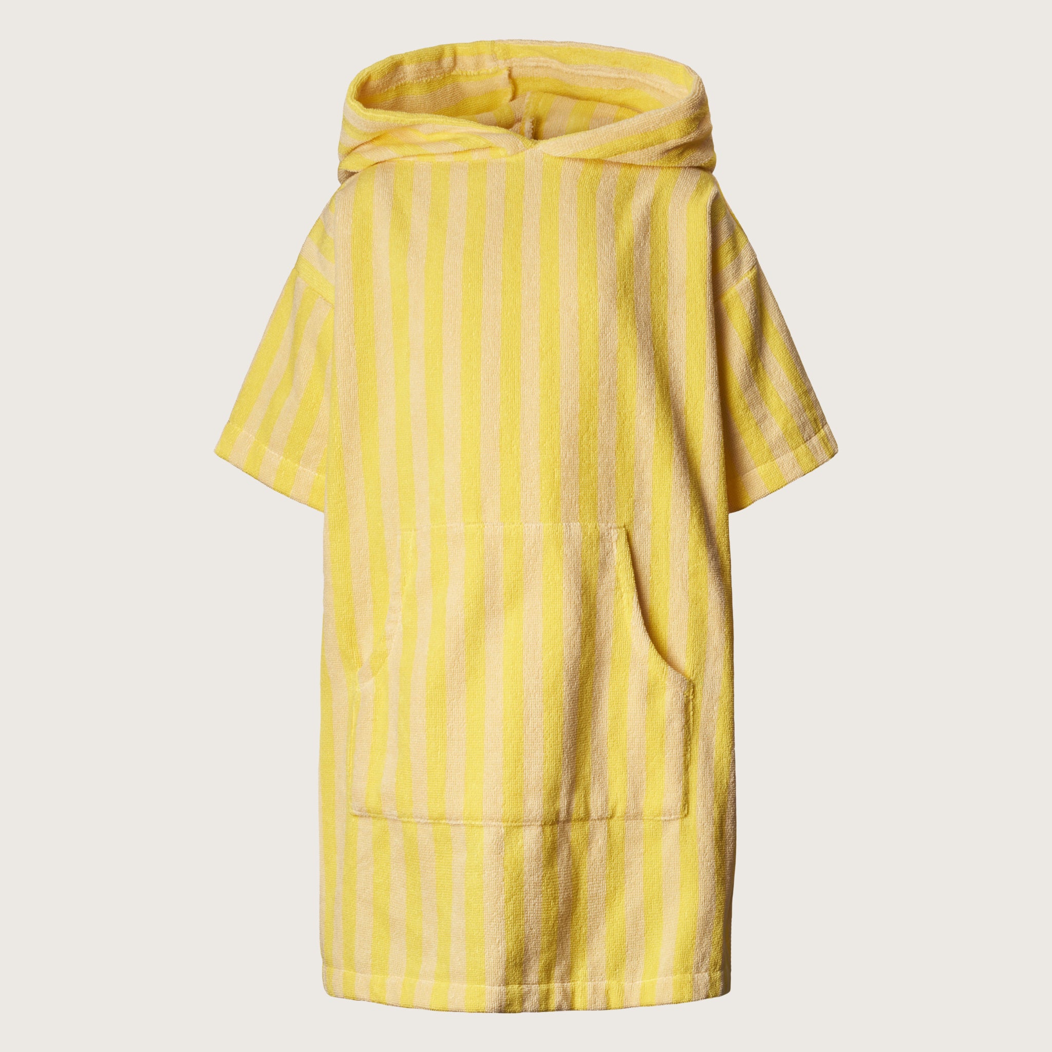 Naram Kids Poncho, pristine & neon yellow