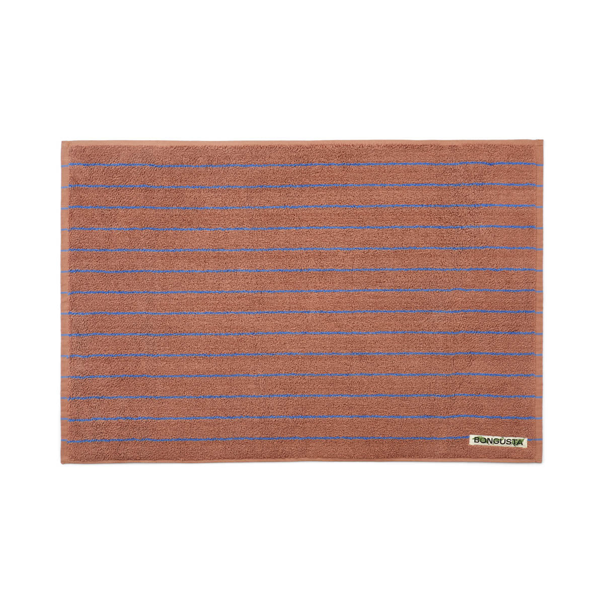 Naram Bath Mat, camel & ultramarine