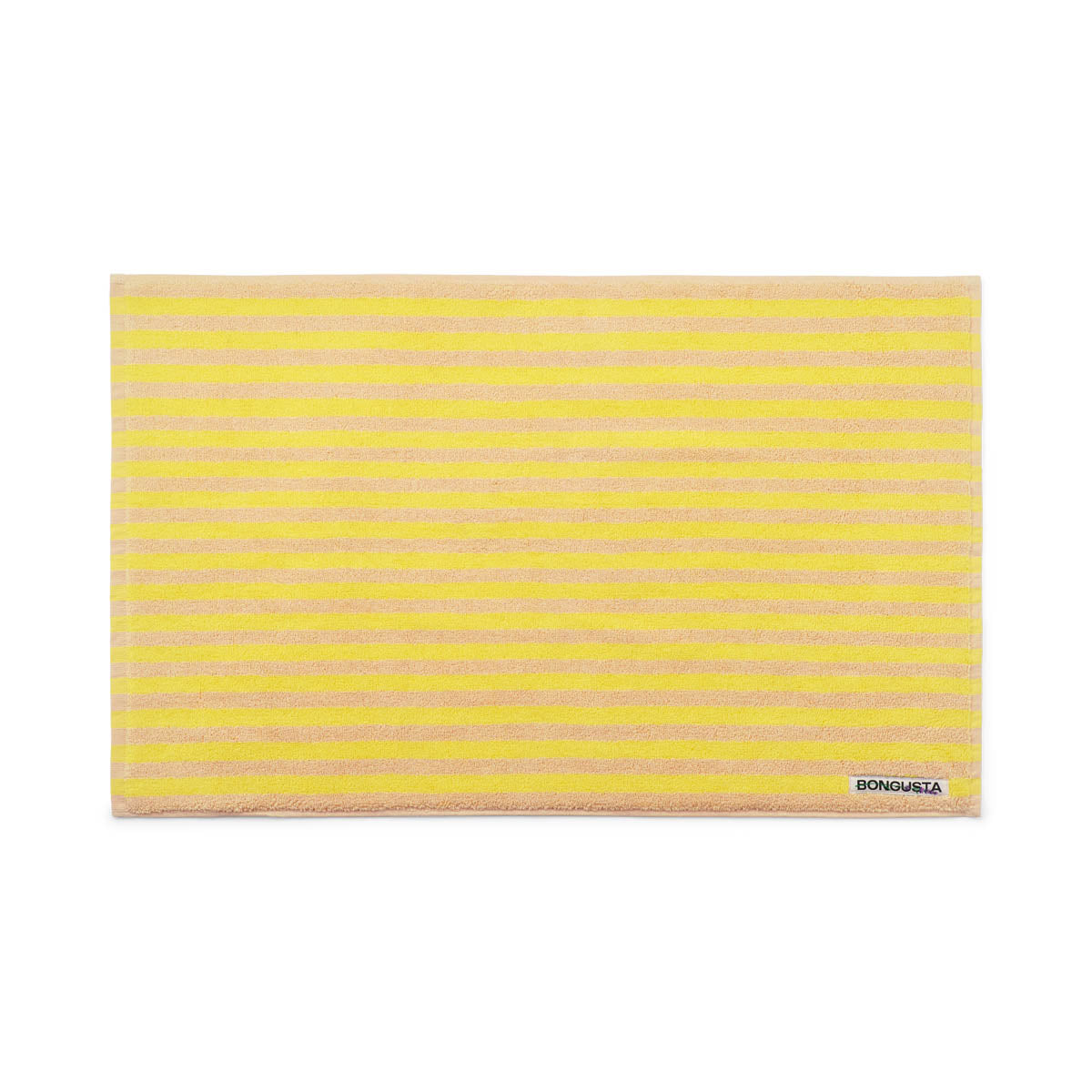 Naram Bath Mat, pristine & neon yellow