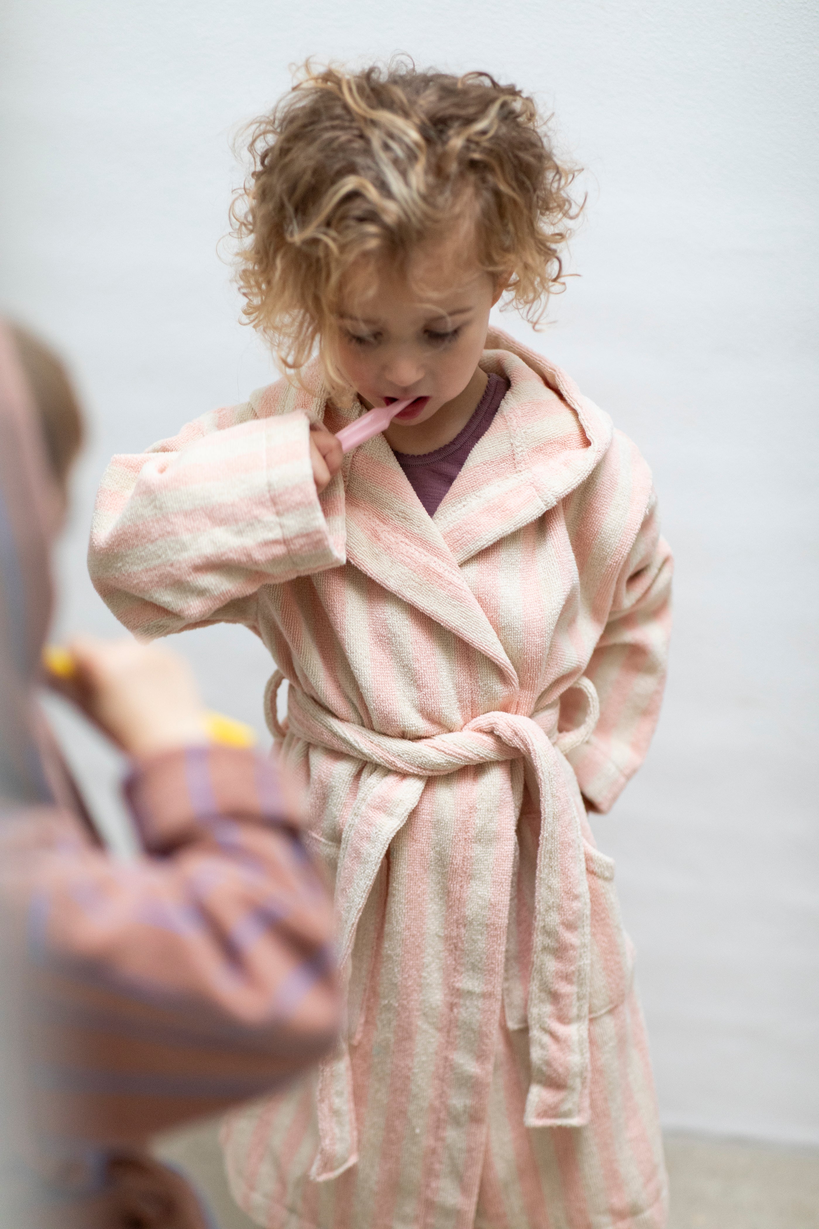 Naram Kids Bathrobe, tropical & creme