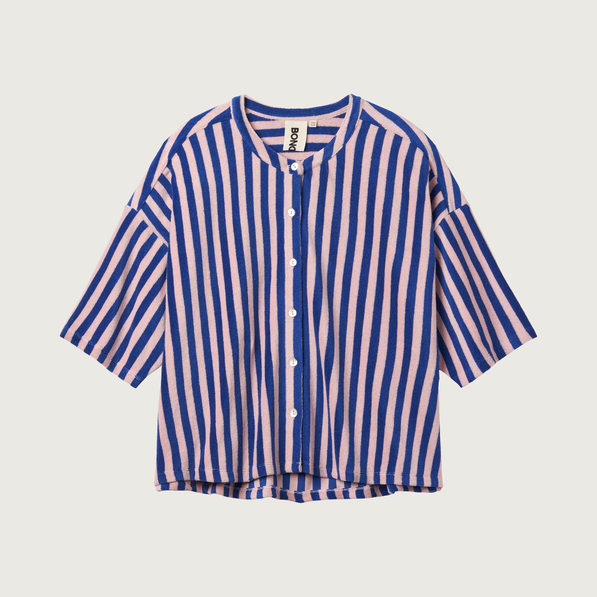 Naram Oversized Shirt, dazzling blue & rose