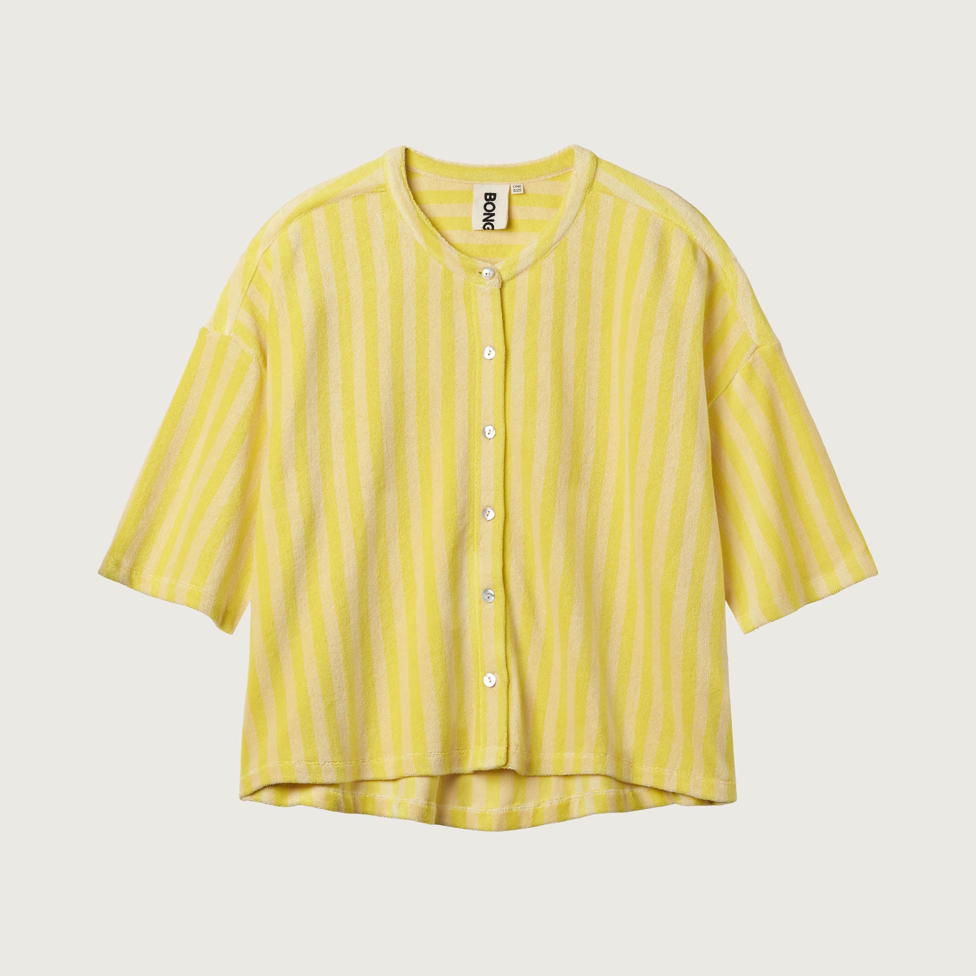 Naram Oversized Shirt, pristine & neon yellow