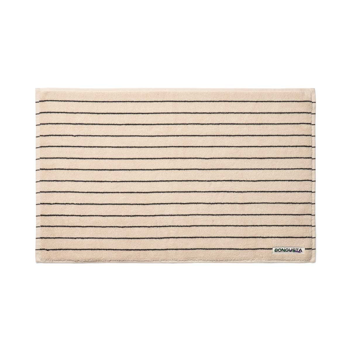 Naram Bath Mat, creme & ink