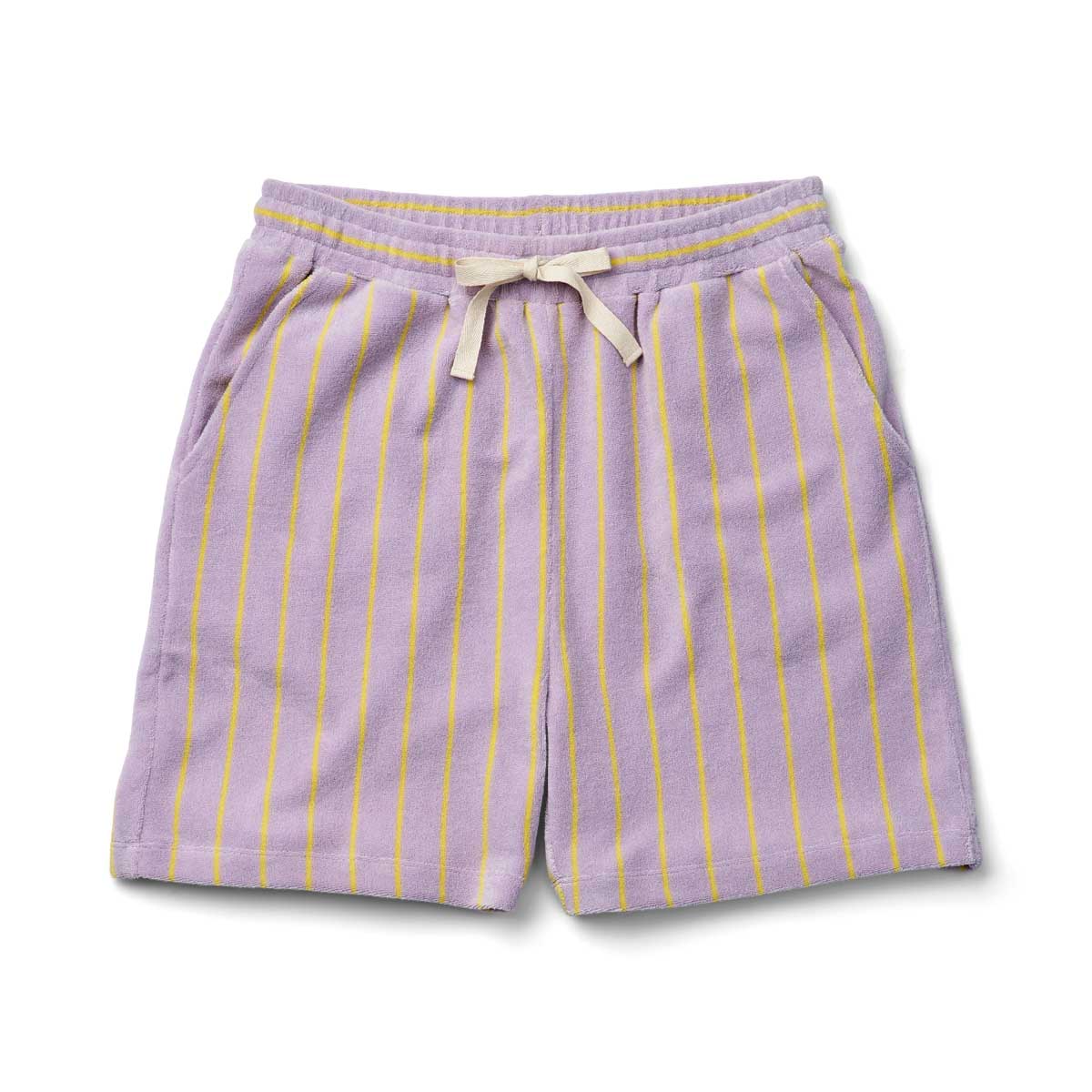 Naram Shorts, lilac & neon yellow