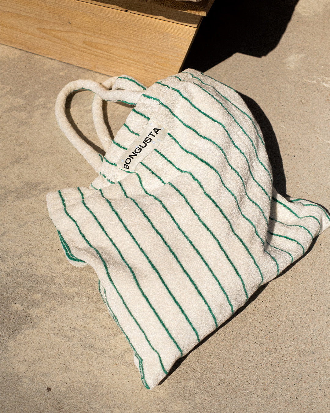 即日発送⭐︎BONGUSTA トートバッグ pure white&grass Naram Totebag, pure white & grass