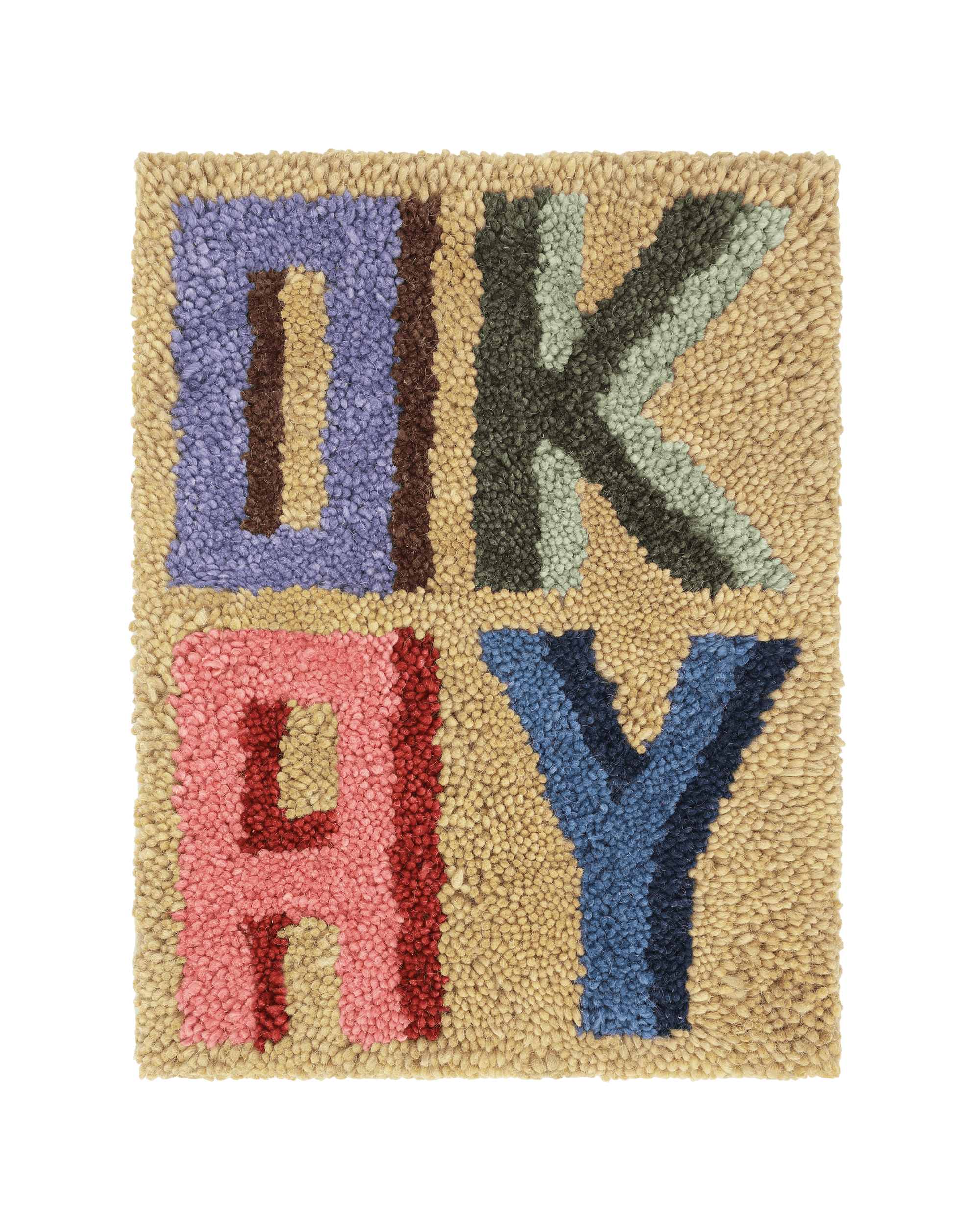 Letter Rug - OKAY