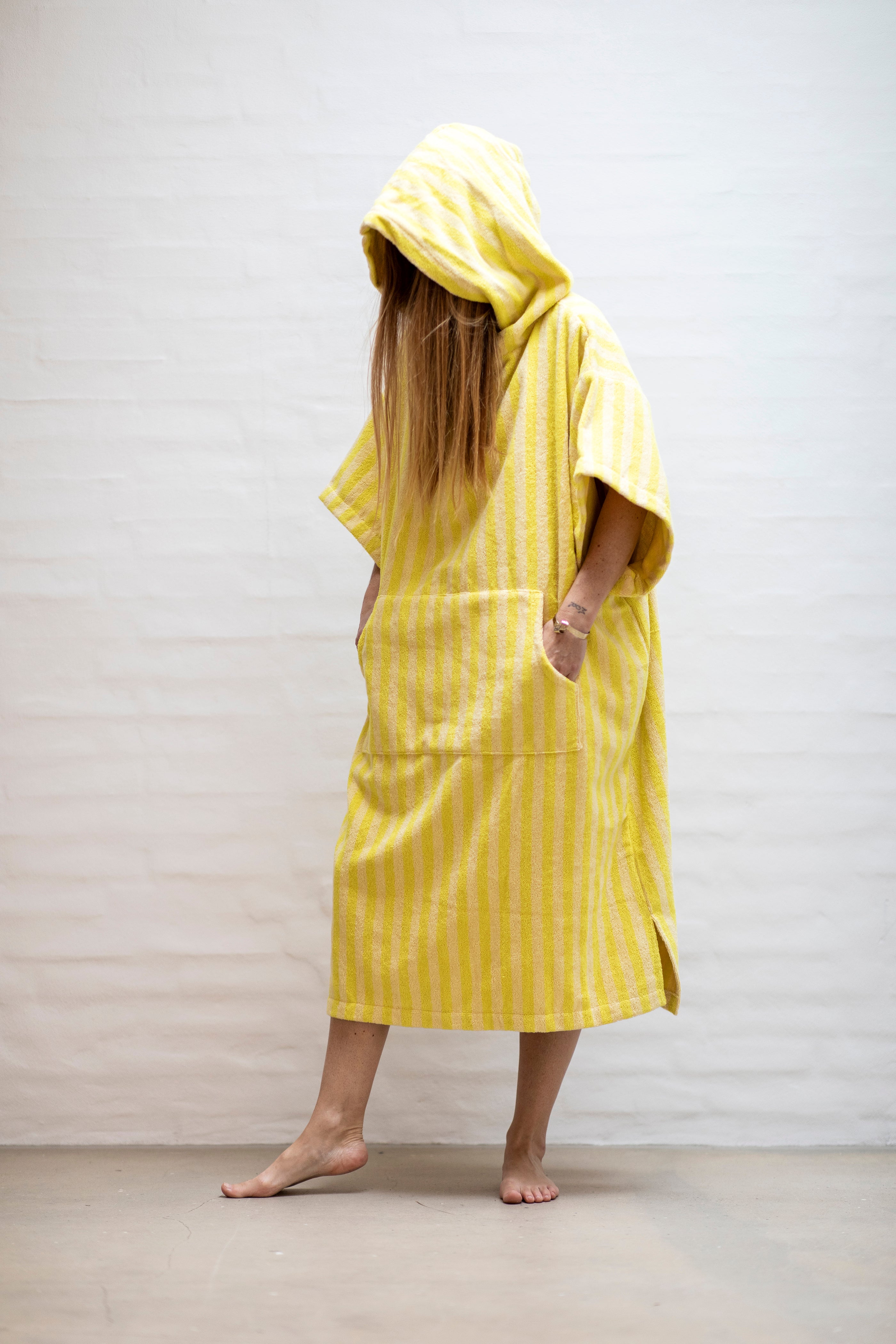 Naram Poncho, pristine & neon yellow