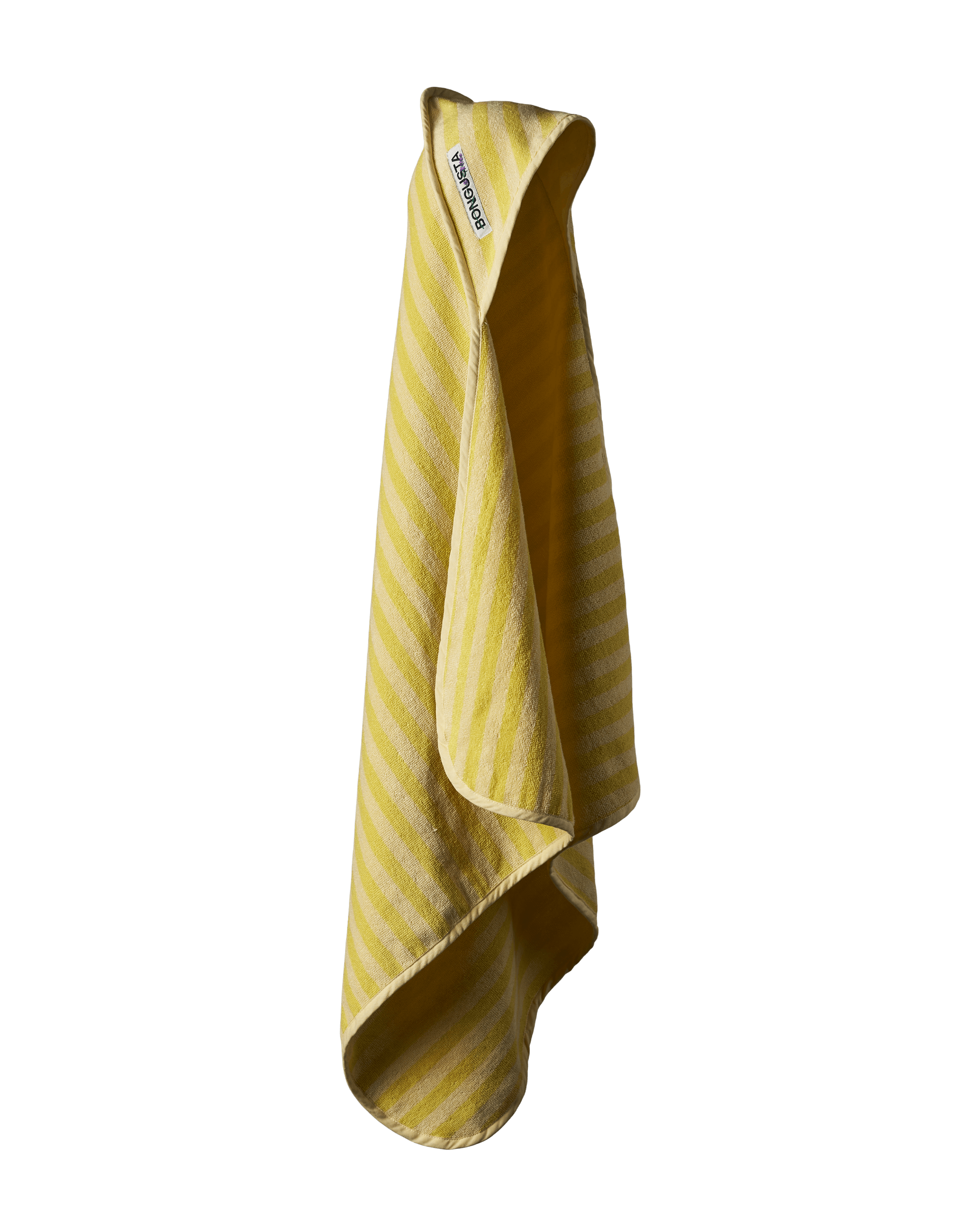 Naram Baby Towel, pristine & neon yellow